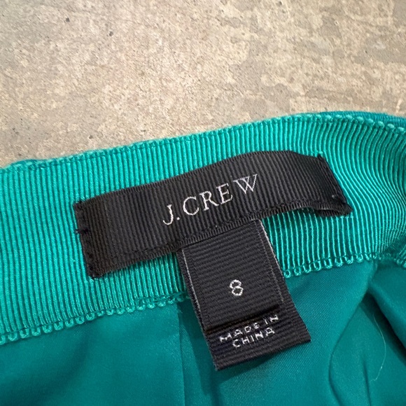 J.Crew Matelasse Drop Waist Skirt, Jacquard Green - Picture 2 of 7